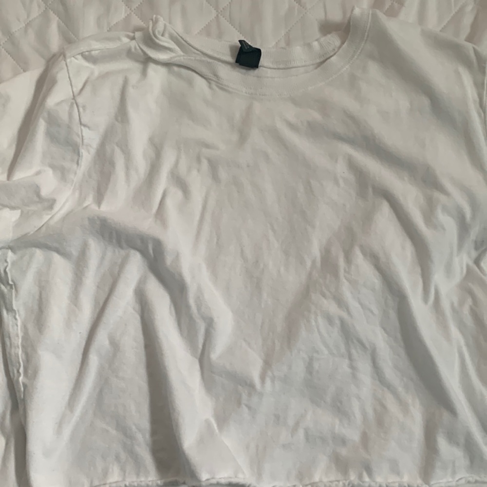 White crop top